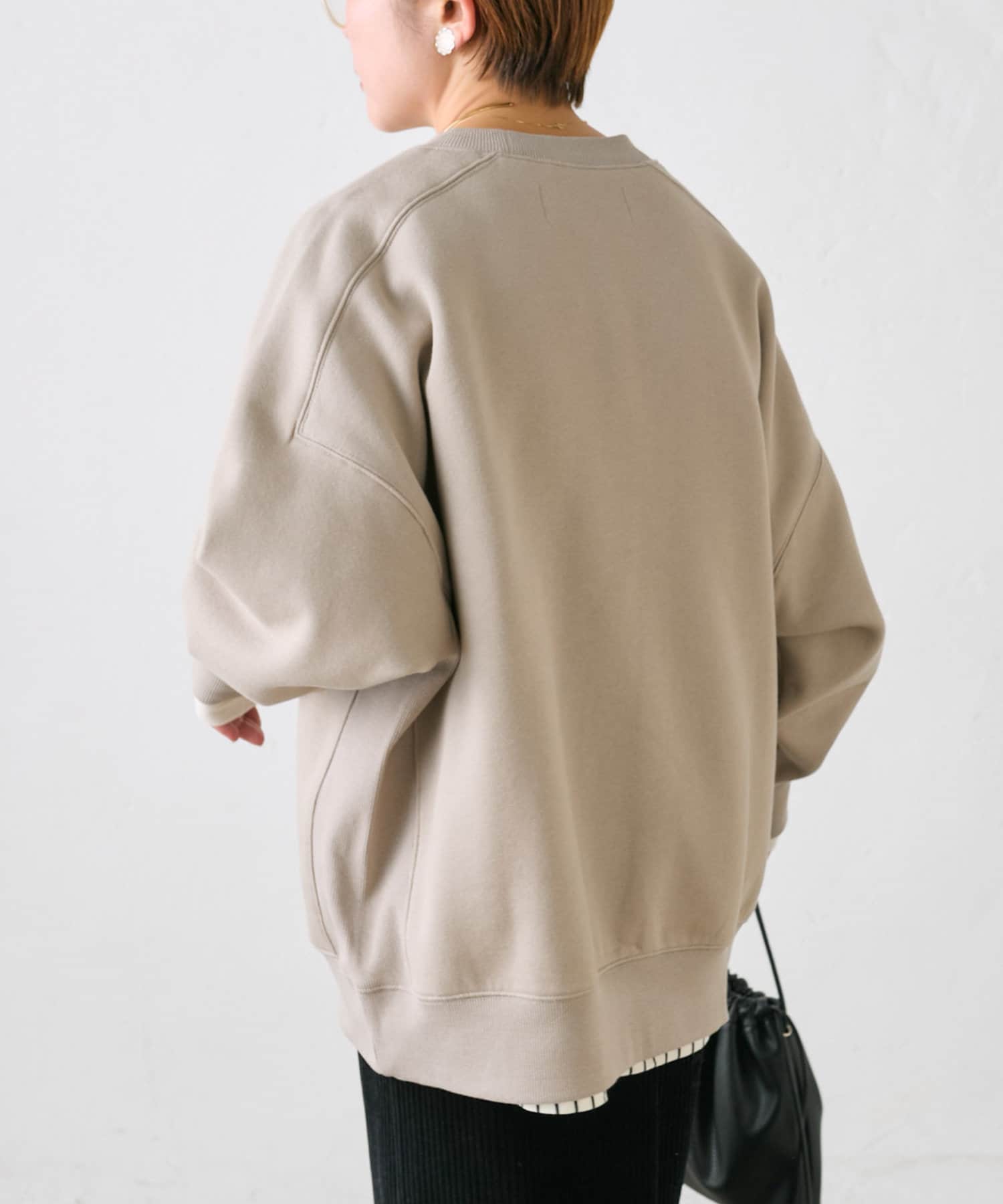 裏起毛ロゴプリントスウェットプルオーバー | PUAL CE CIN