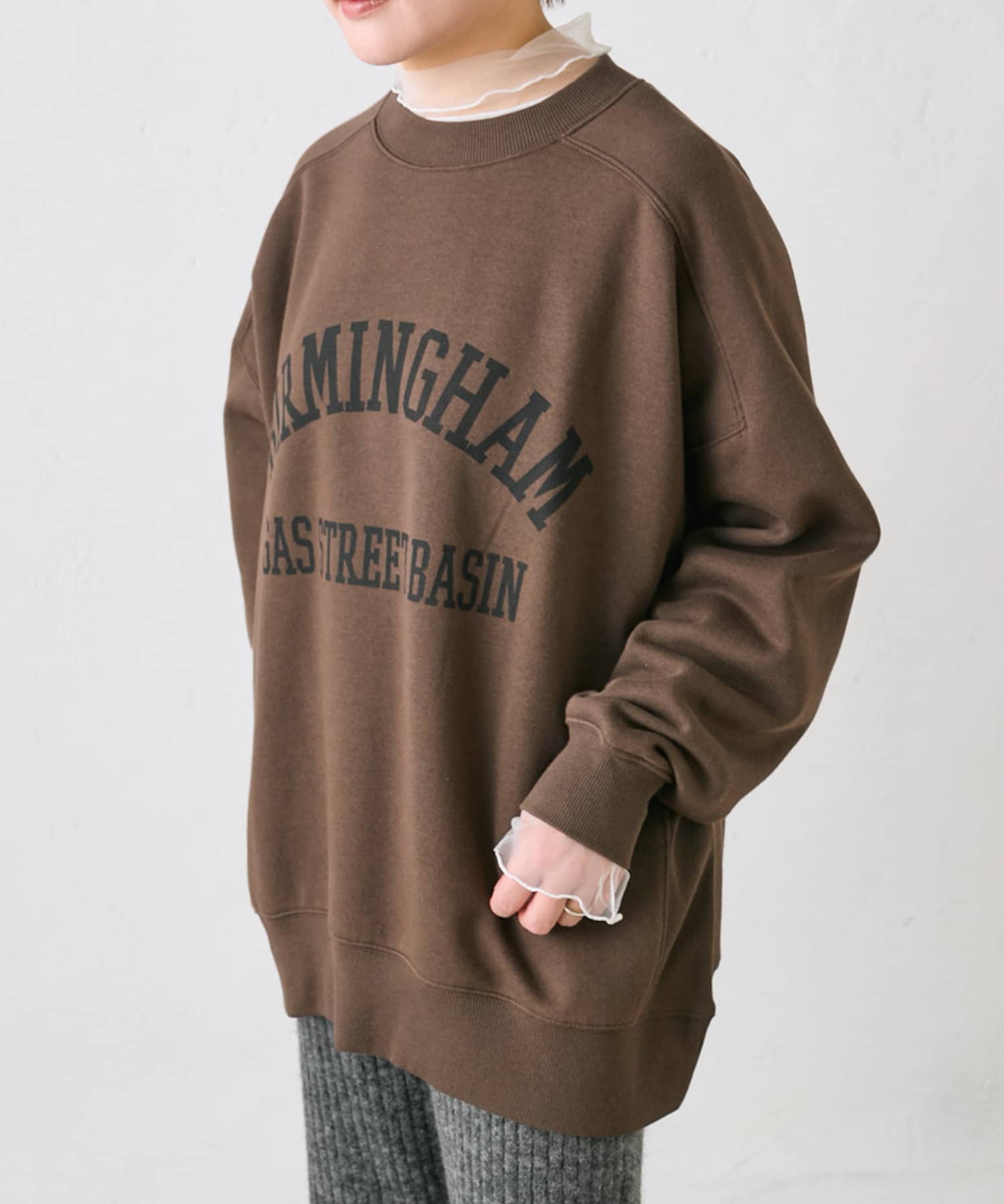 裏起毛ロゴプリントスウェットプルオーバー | PUAL CE CIN