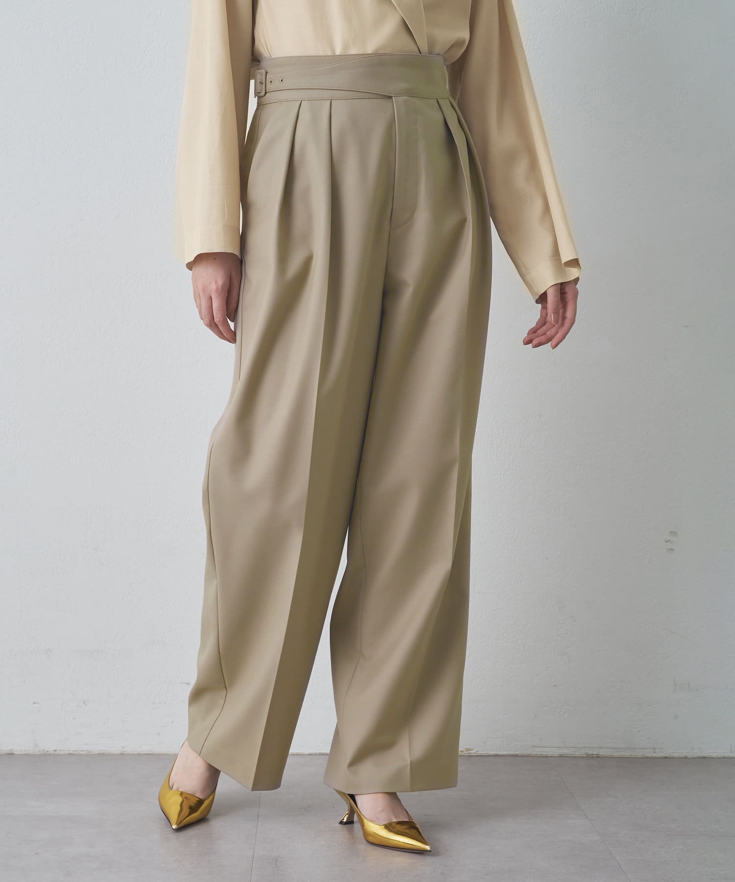 セットアップ対応可》ギャバグルカパンツ | Drawing Numbers