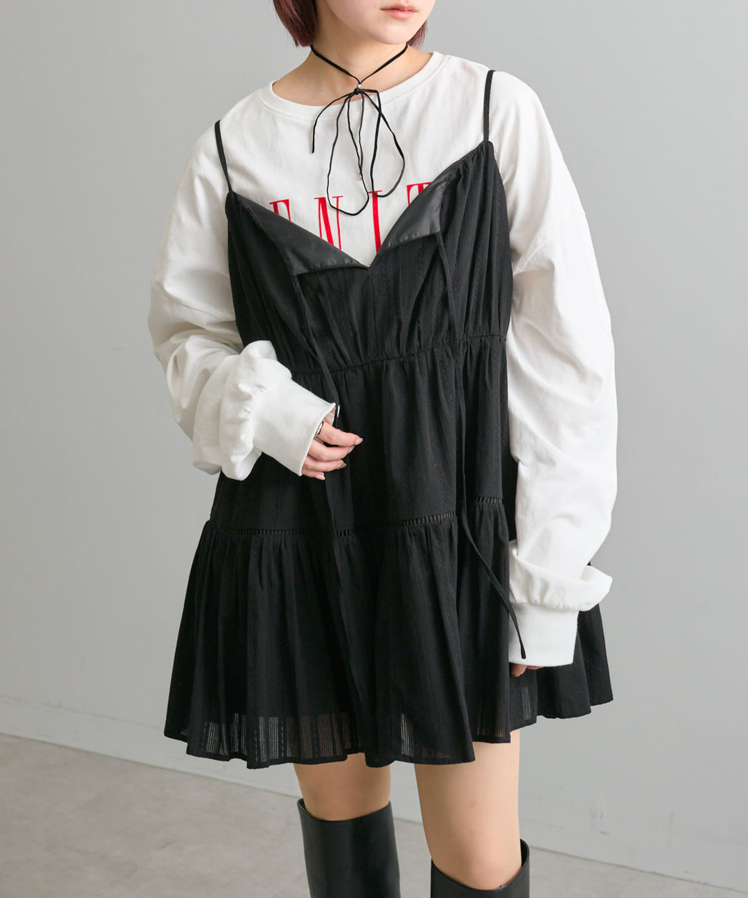 mline]コットンレースキャミワンピ | mystic(ミスティック)レディース