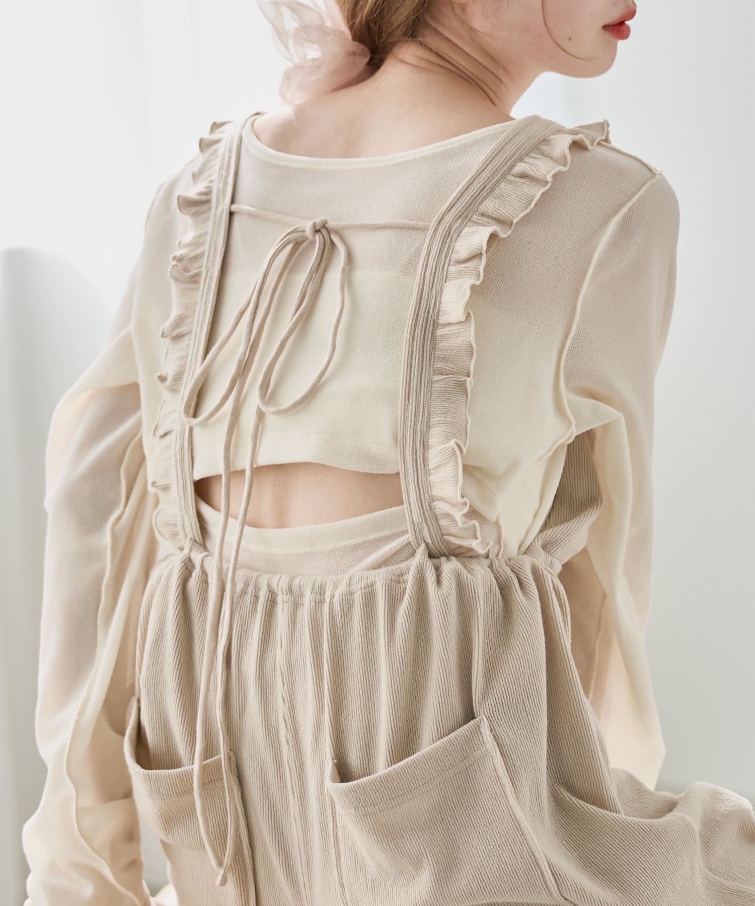 初夏まで着れる】BACK開きチュールTEE | Kastane(カスタネ)レディース