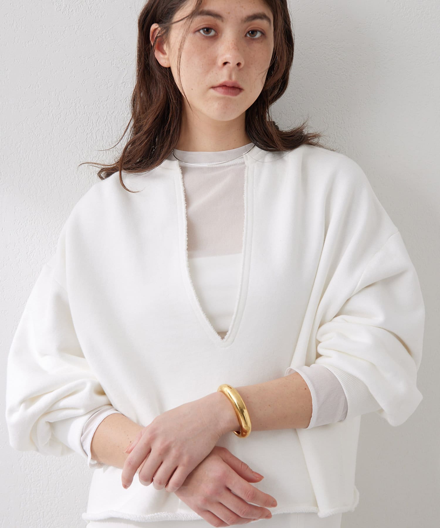 スウェットVネックプルオーバー2 | Whim Gazette(ウィム ガゼット