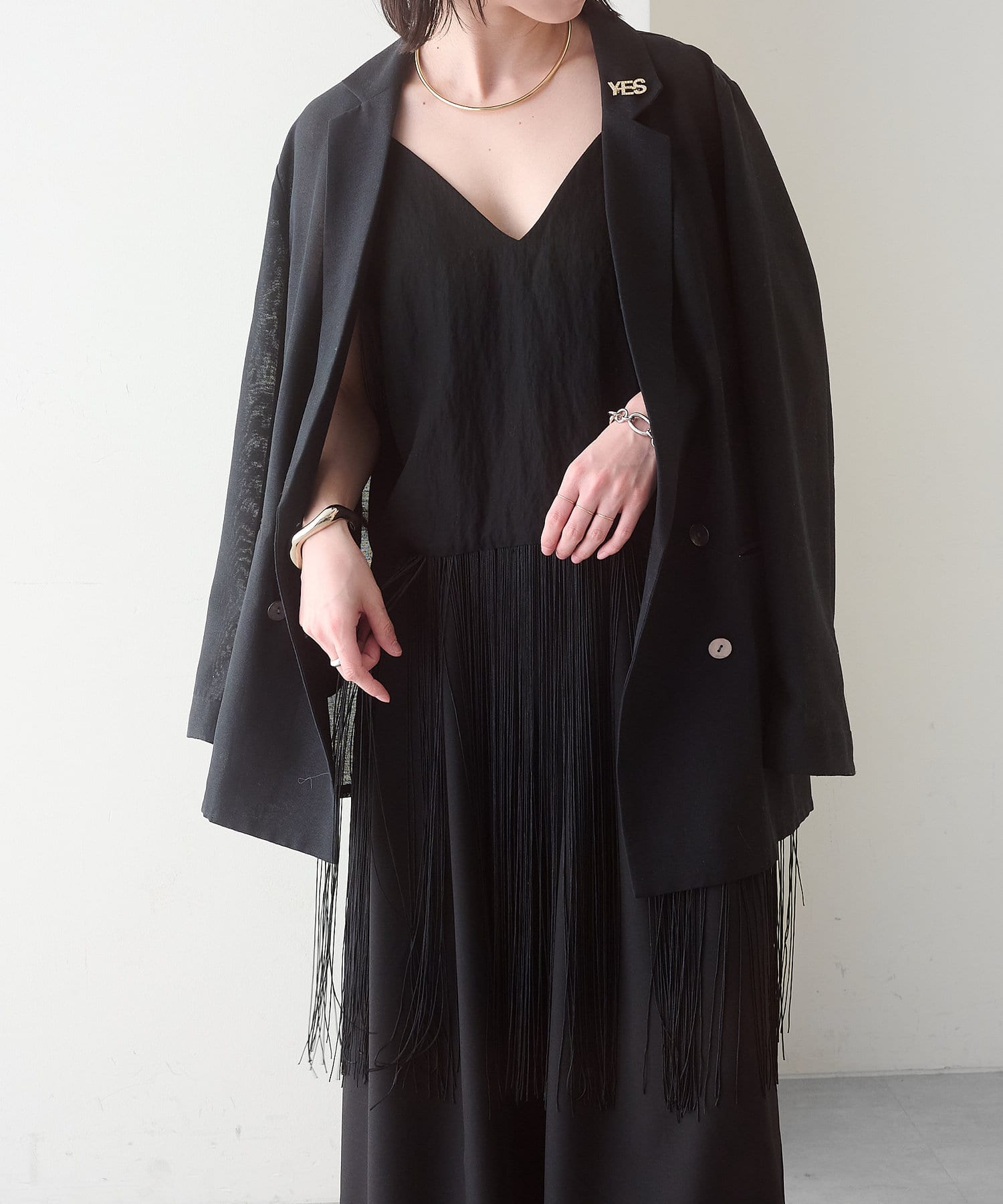 レイヤードにぴったり◎】フリンジキャミチュニック | Omekashi