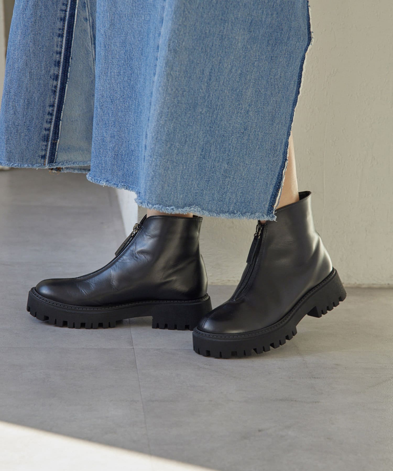 THE PAUSE】ZIPショートブーツ | Whim Gazette(ウィム ガゼット