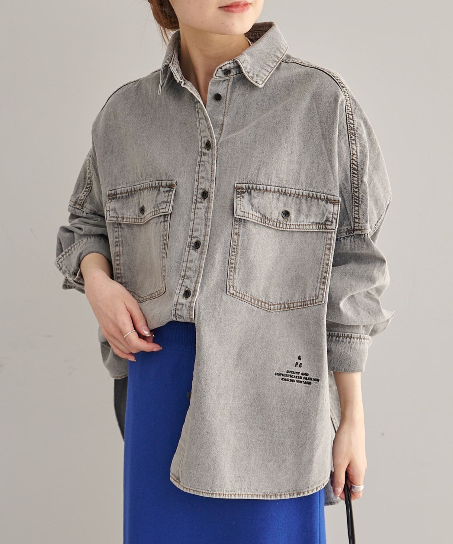 ヴィンテージライクデニムシャツ | PUAL CE CIN(ピュアルセシン