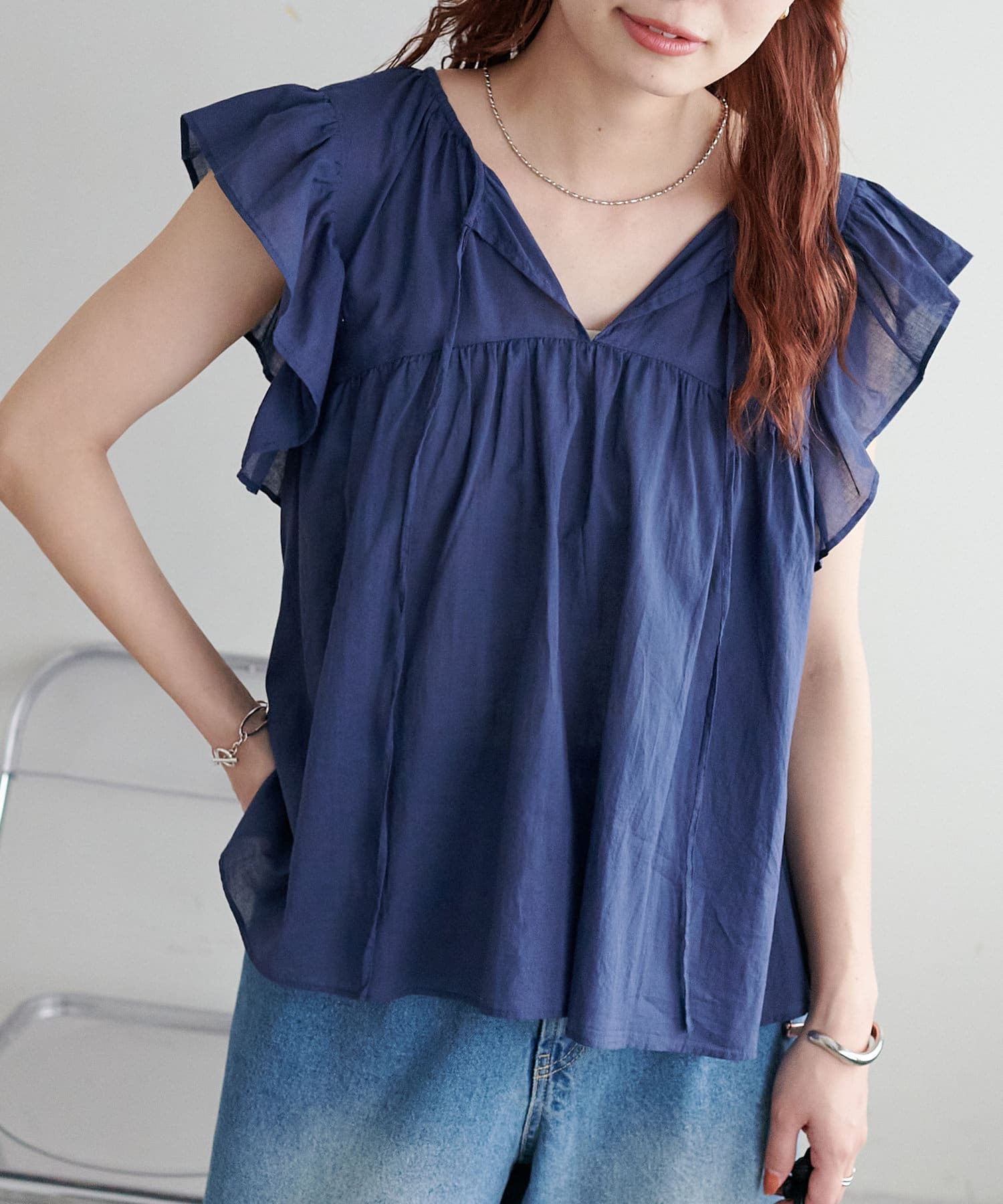 WEB限定】2WAYフリルブラウス | DISCOAT(ディスコート)レディース