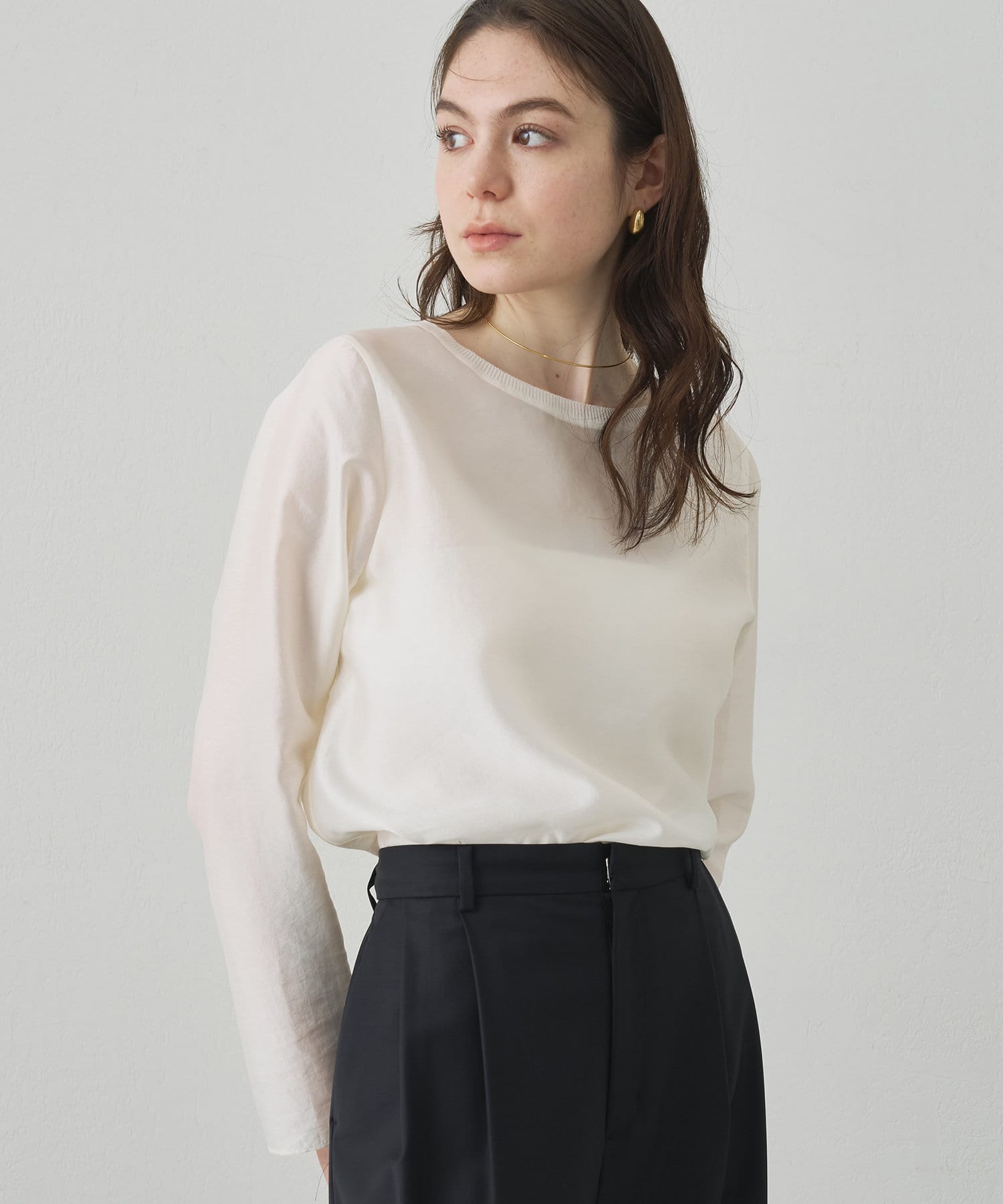 シャイニーシースルーブラウス | Drawing Numbers(ドローイング