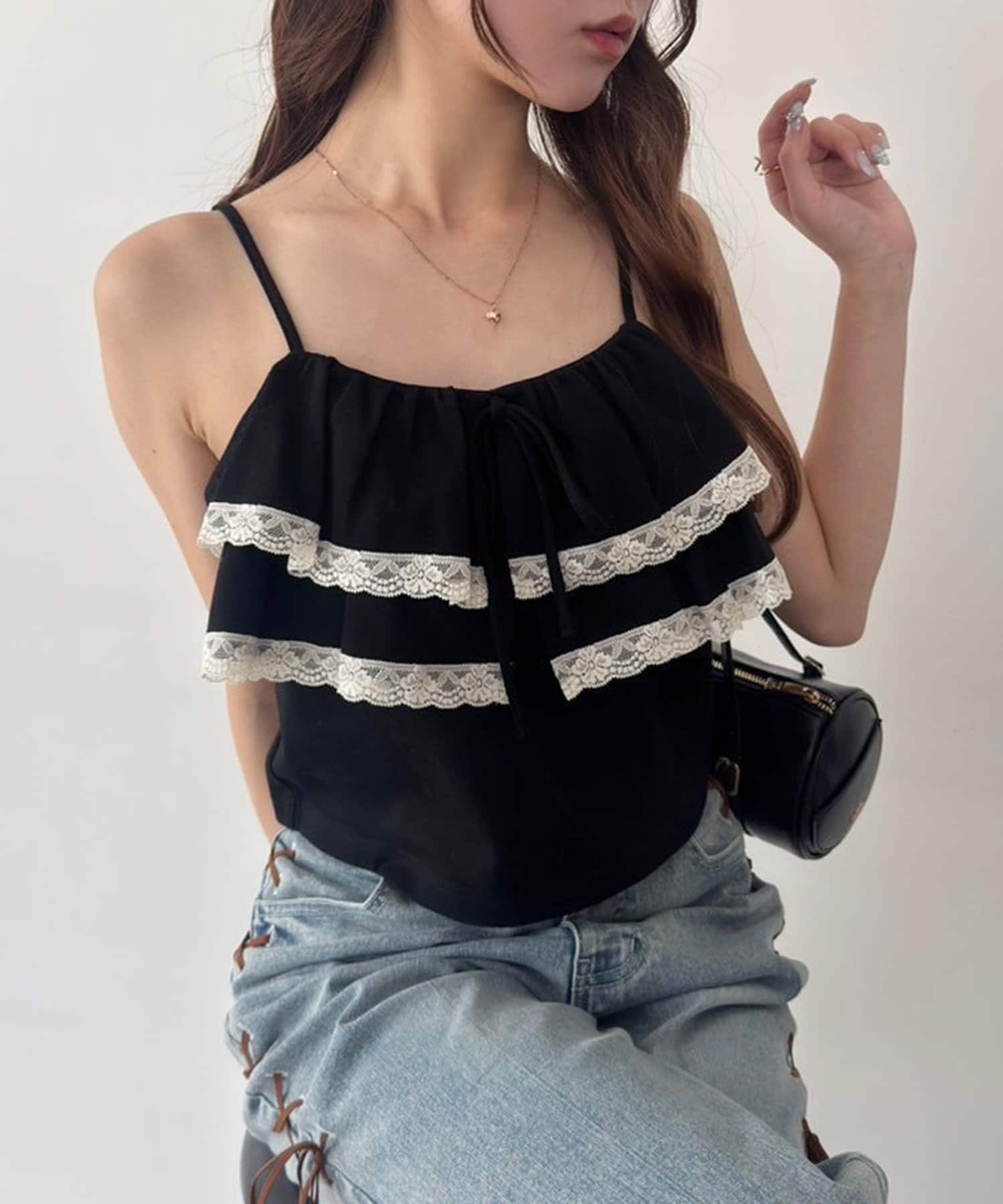 フリルキャミソール | one after another NICE CLAUP(ワンアフター