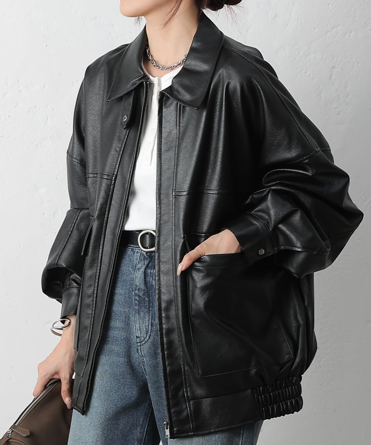 リバイバル】フェイクレザーオーバーブルゾン | COLONY 2139(コロニー