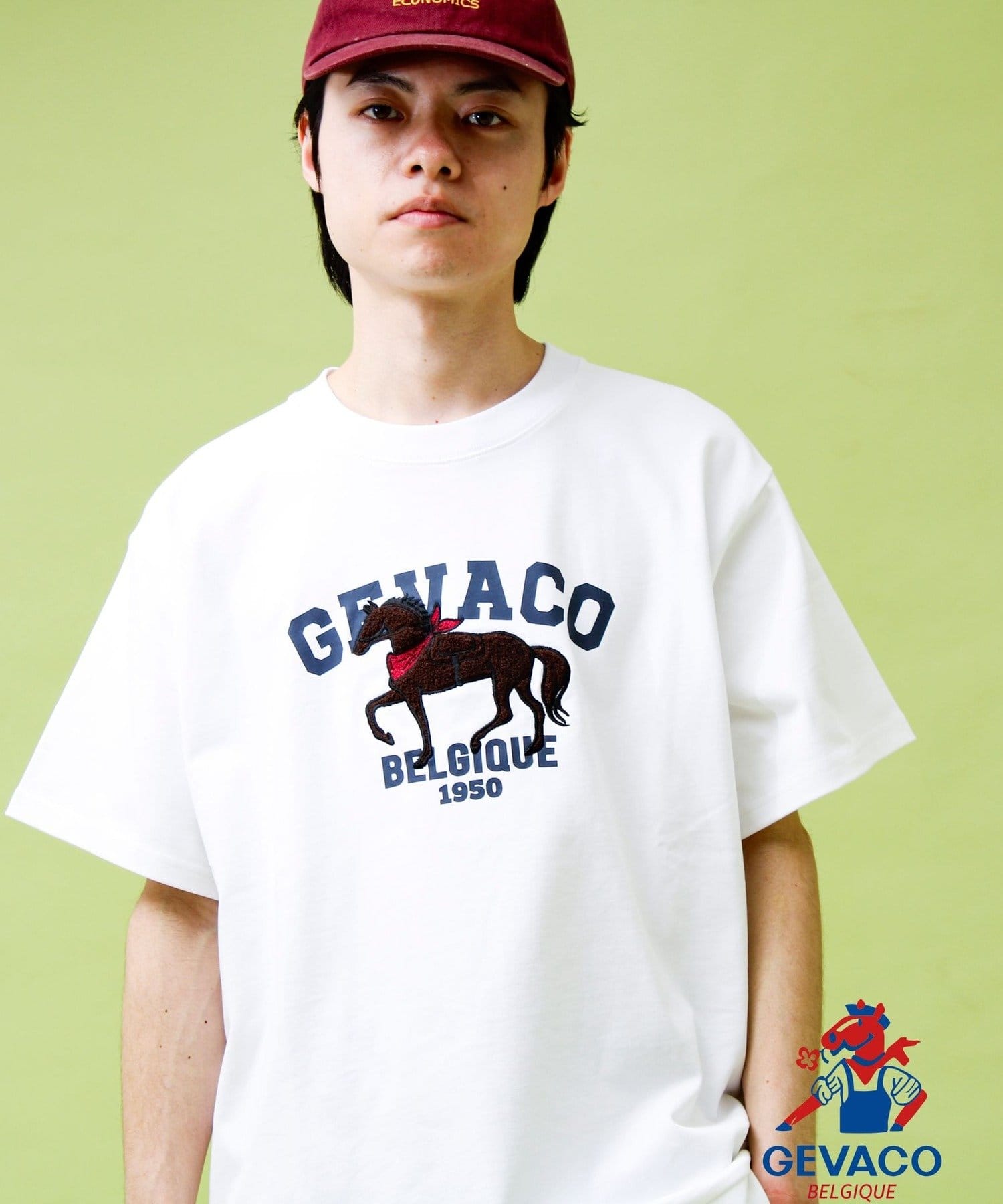 GEVACO/ゲバコ】フロントプリント刺繍Tシャツ | FREDY & GLOSTER