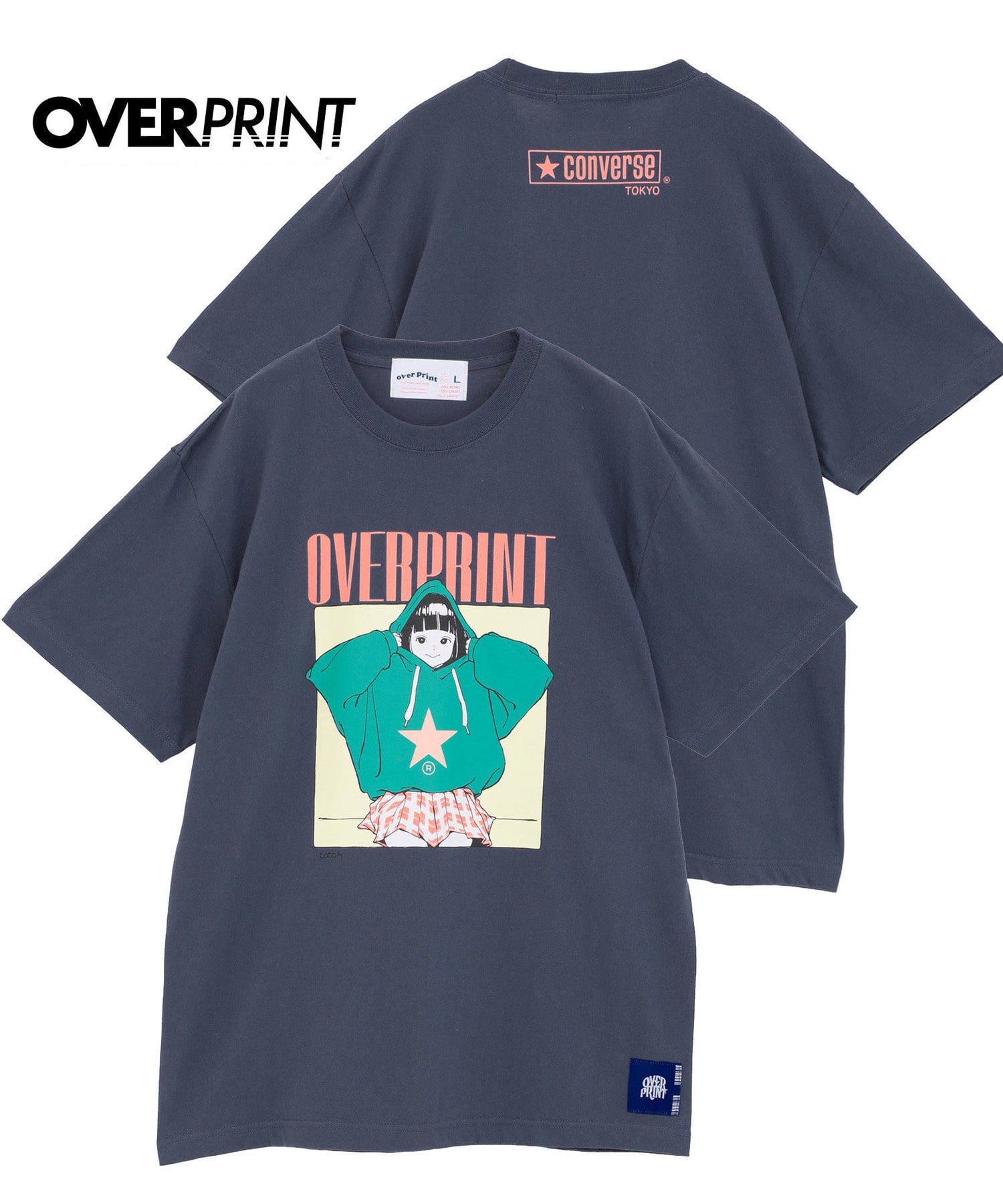 over print】HOODIE GIRL TEE (古塔つみ)｜CONVERSE TOKYO (コンバース