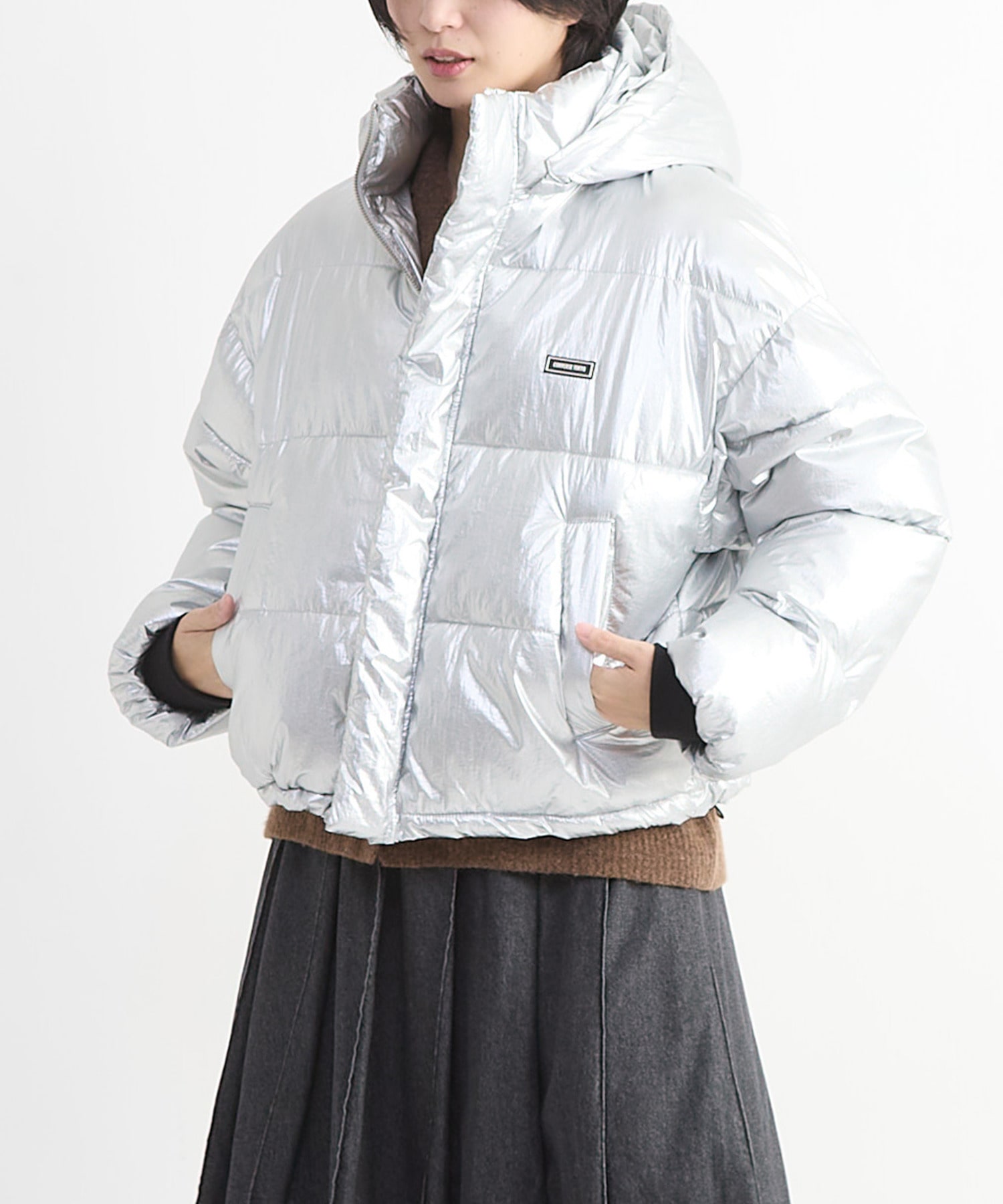 HL】METALLIC SHORT DOWN JACKET｜CONVERSE TOKYO (コンバース