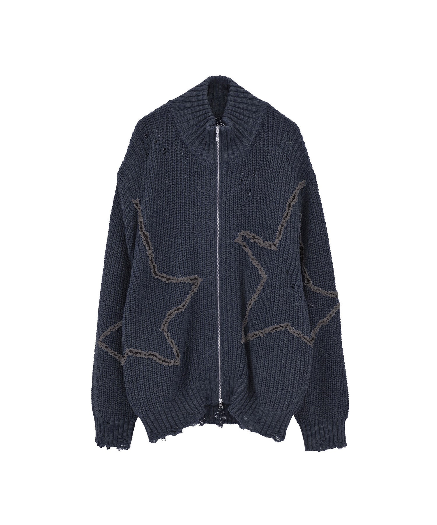 STAR☆ EMBROIDERY ZIP-UP KNIT CARDIGAN｜CONVERSE TOKYO (コンバース