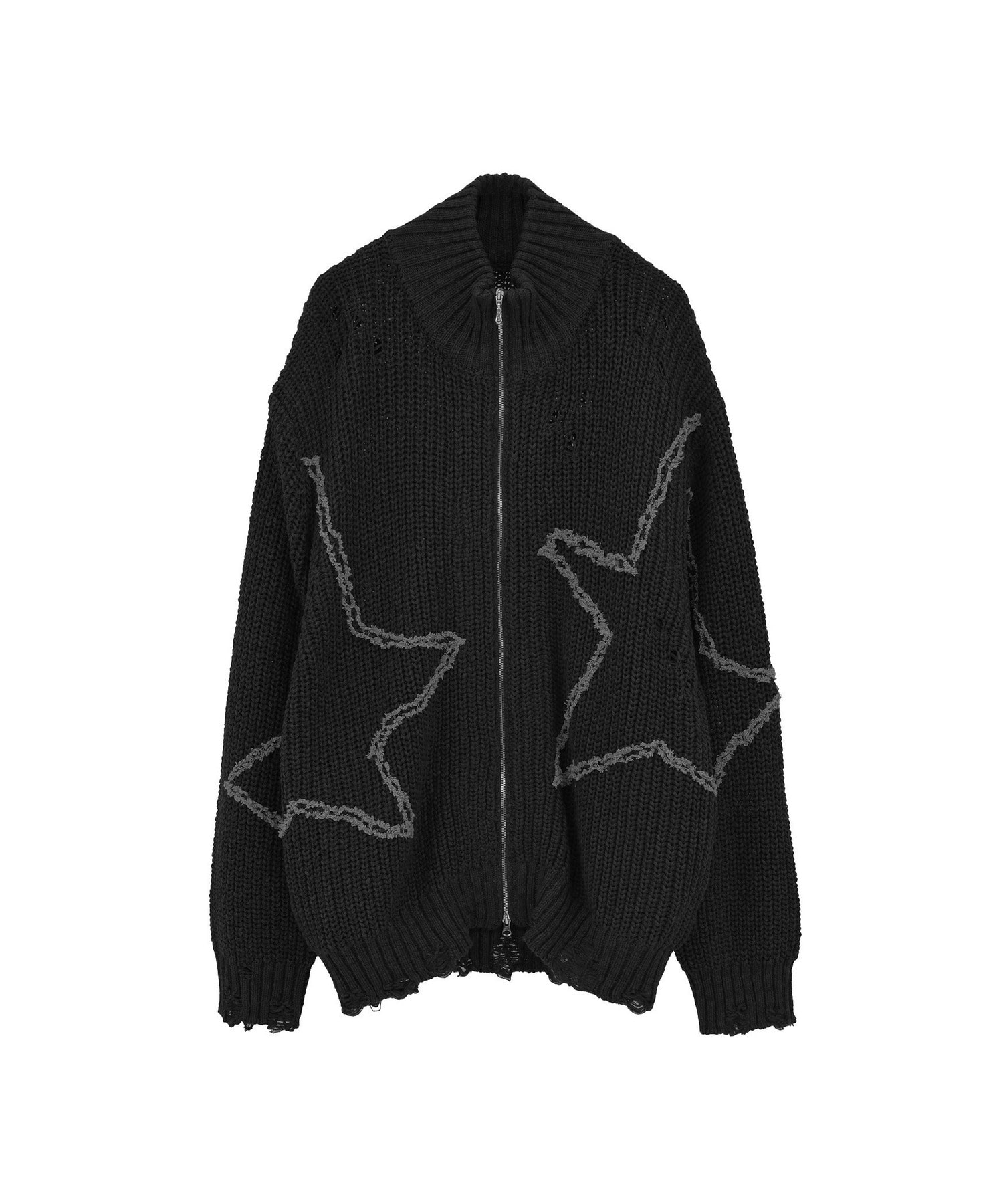 STAR☆ EMBROIDERY ZIP-UP KNIT CARDIGAN｜CONVERSE TOKYO (コンバース