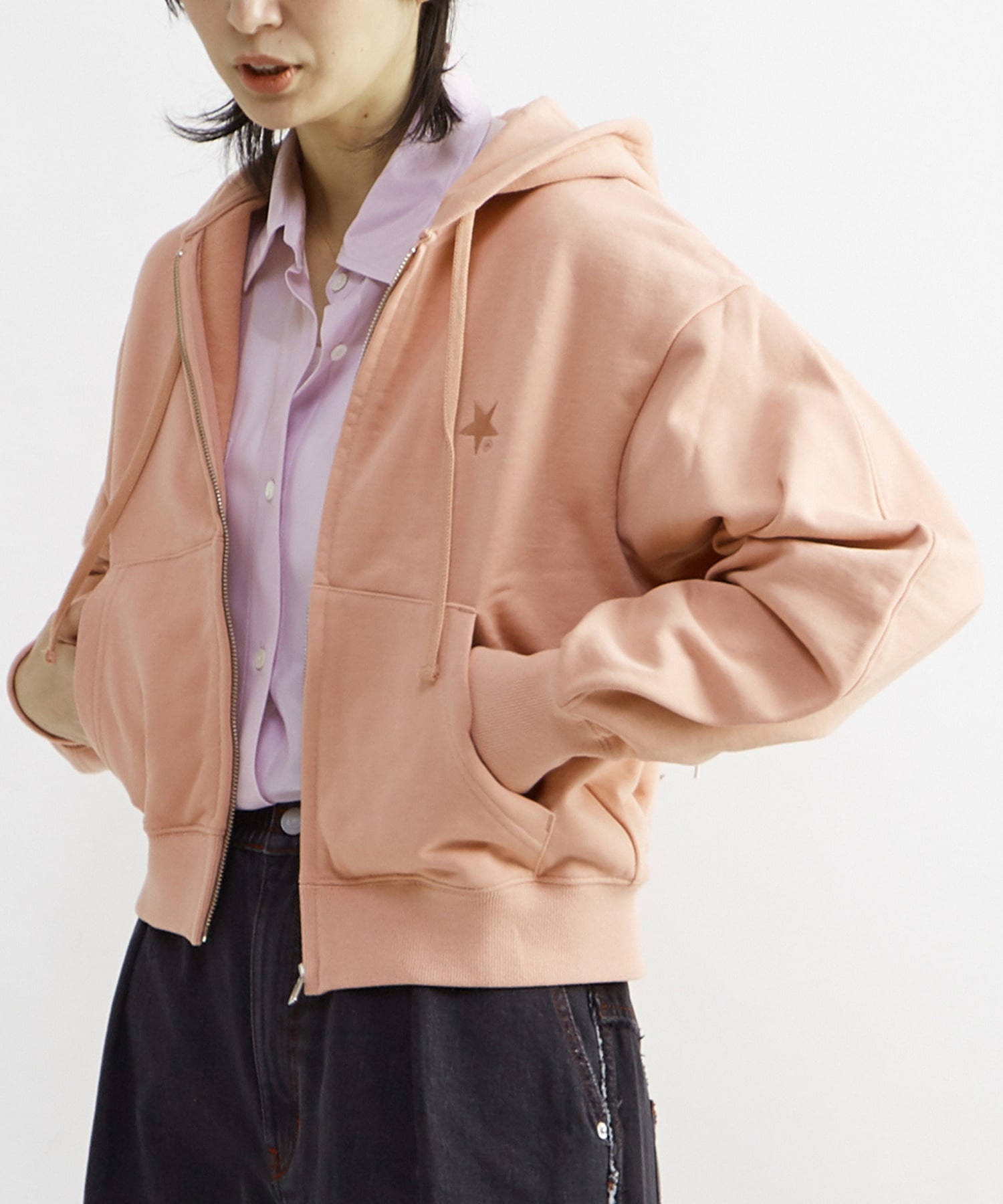 BACK SPINDLE LOGO ZIP HOODIE｜CONVERSE TOKYO (コンバーストウキョウ