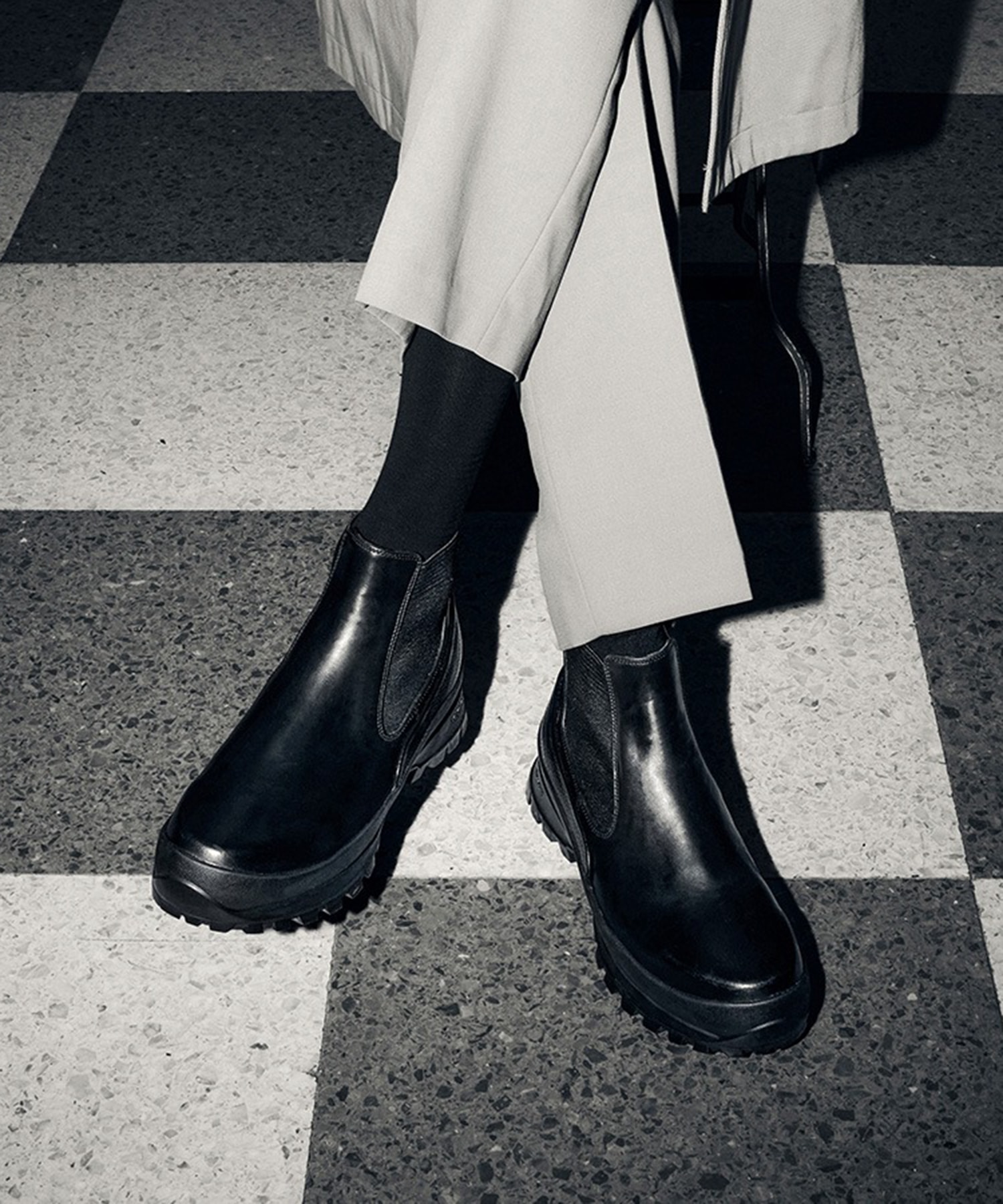 BRISTOL SIDEGORE(7 BLACK): foot the coacher: MENS｜CONZ ONLINE STORE