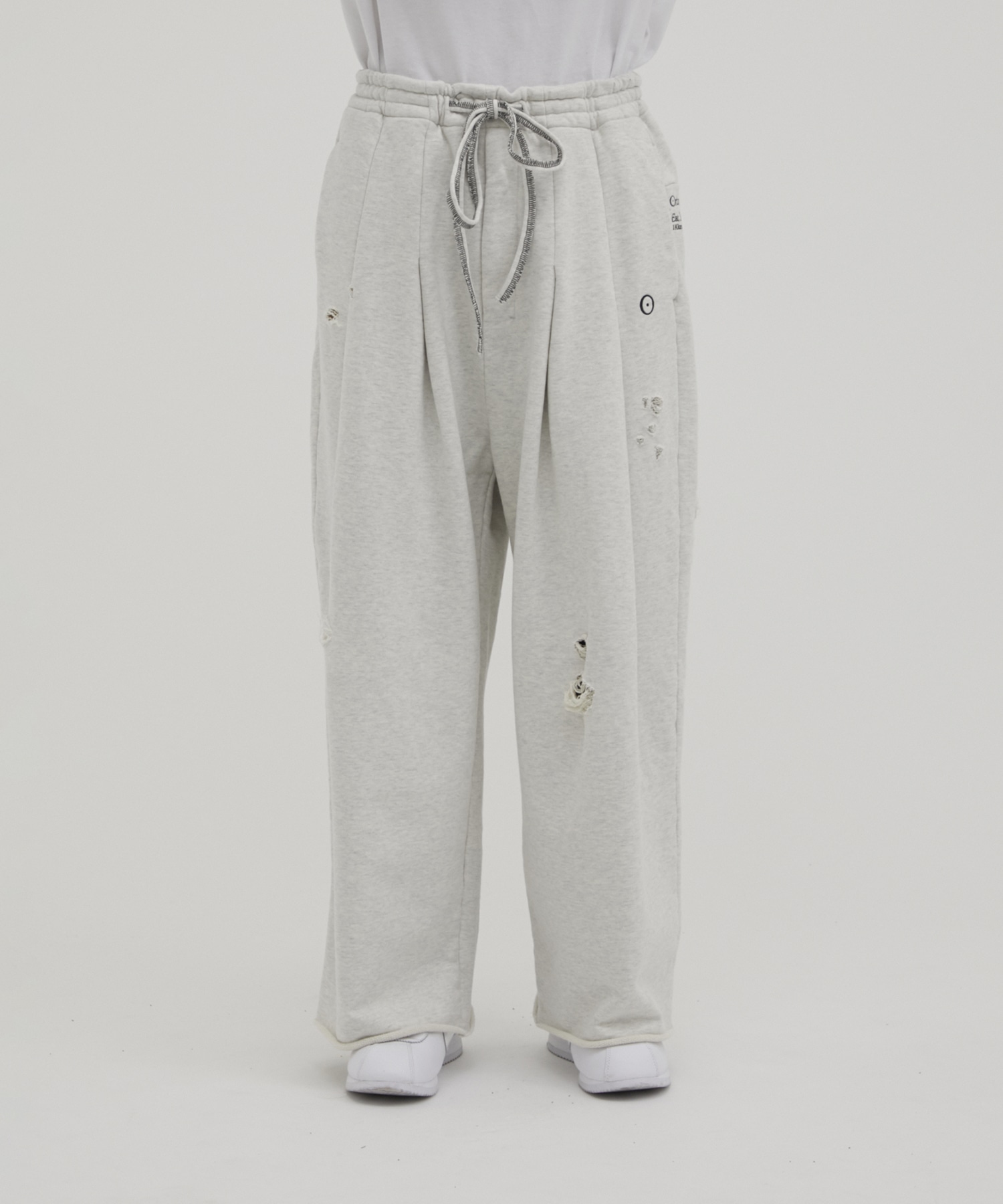 別注 HOME BAGGY DAMEGED(XS WHITE): SHINYAKOZUKA: MENS｜CONZ ONLINE