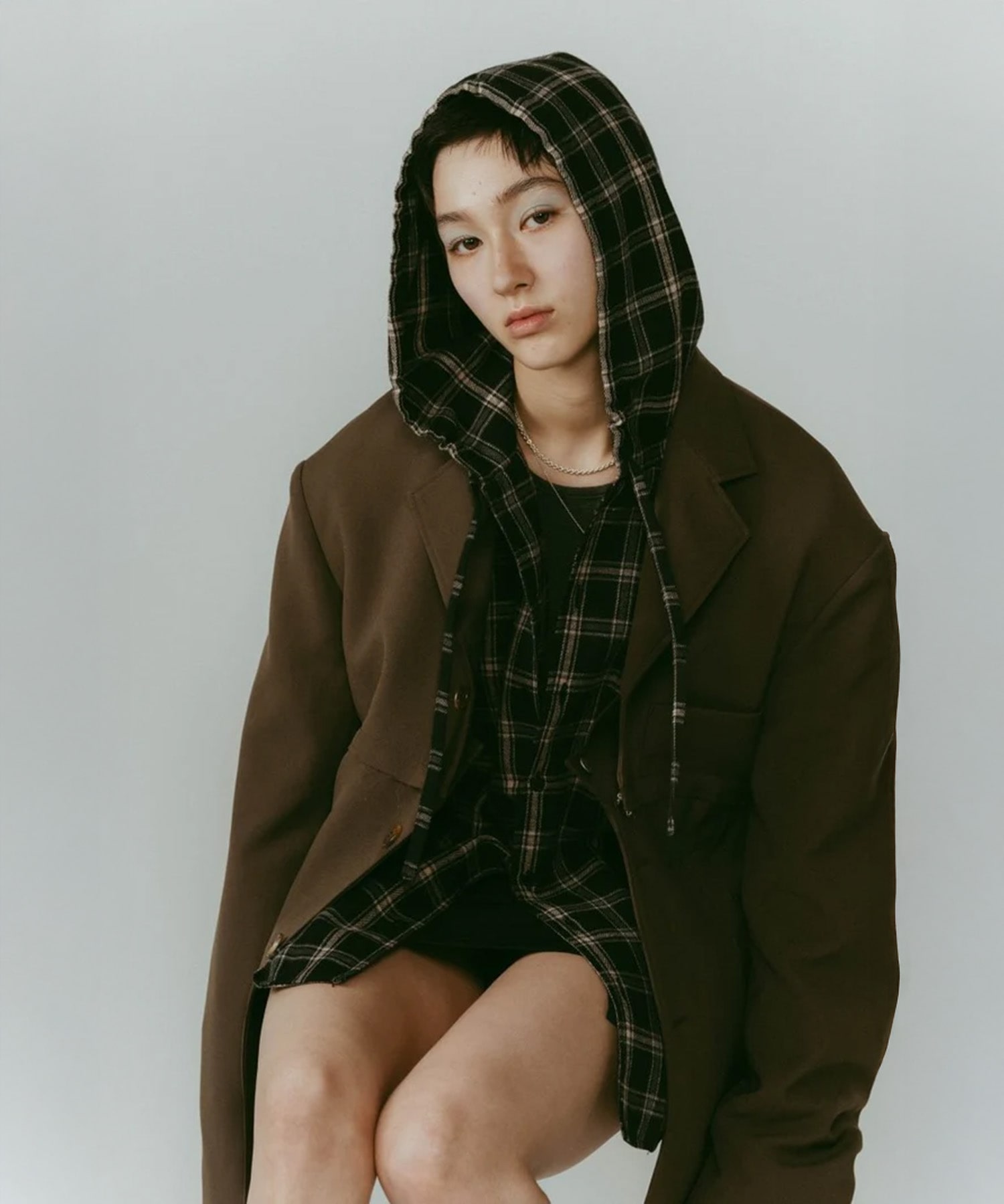 hooded over shirts(FREE CHECK): Knuth Marf: WOMENS｜CONZ ONLINE STORE