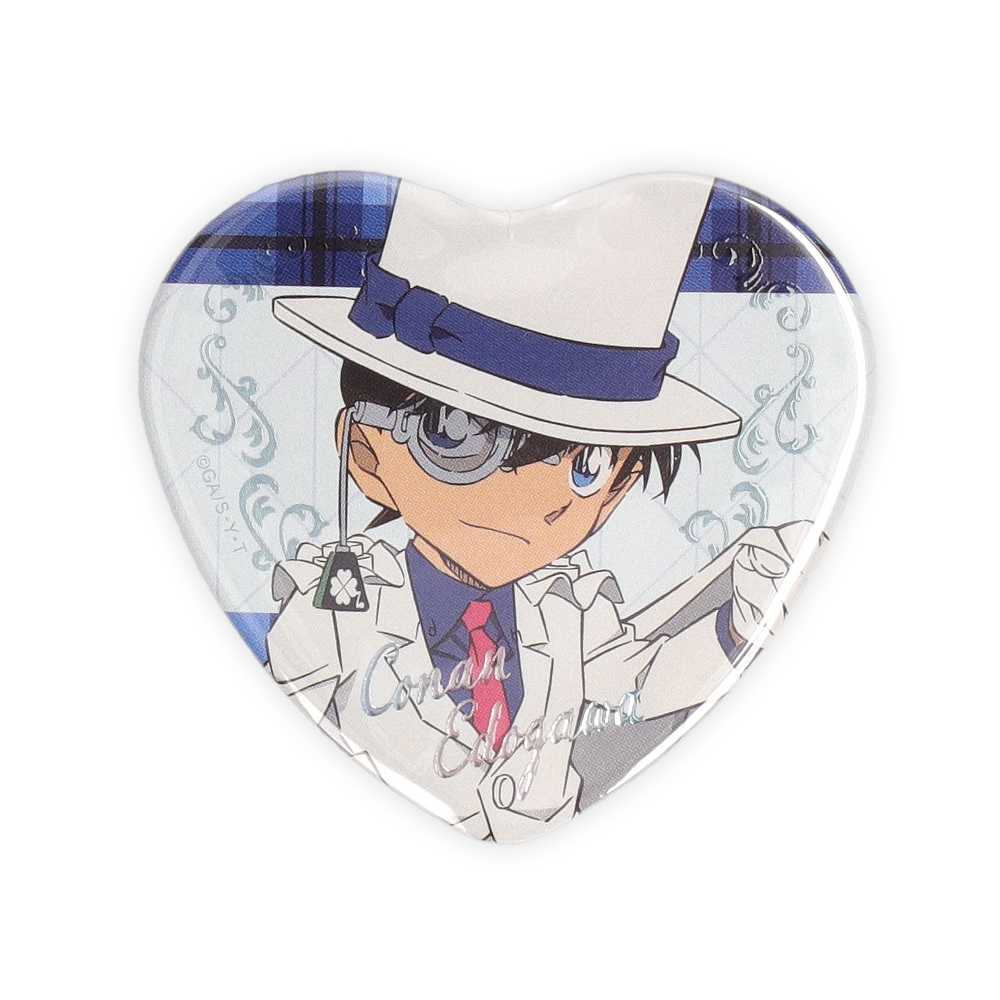 名探偵コナンプラザ ジュエリーハート缶バッジ 江戸川コナン(キッド