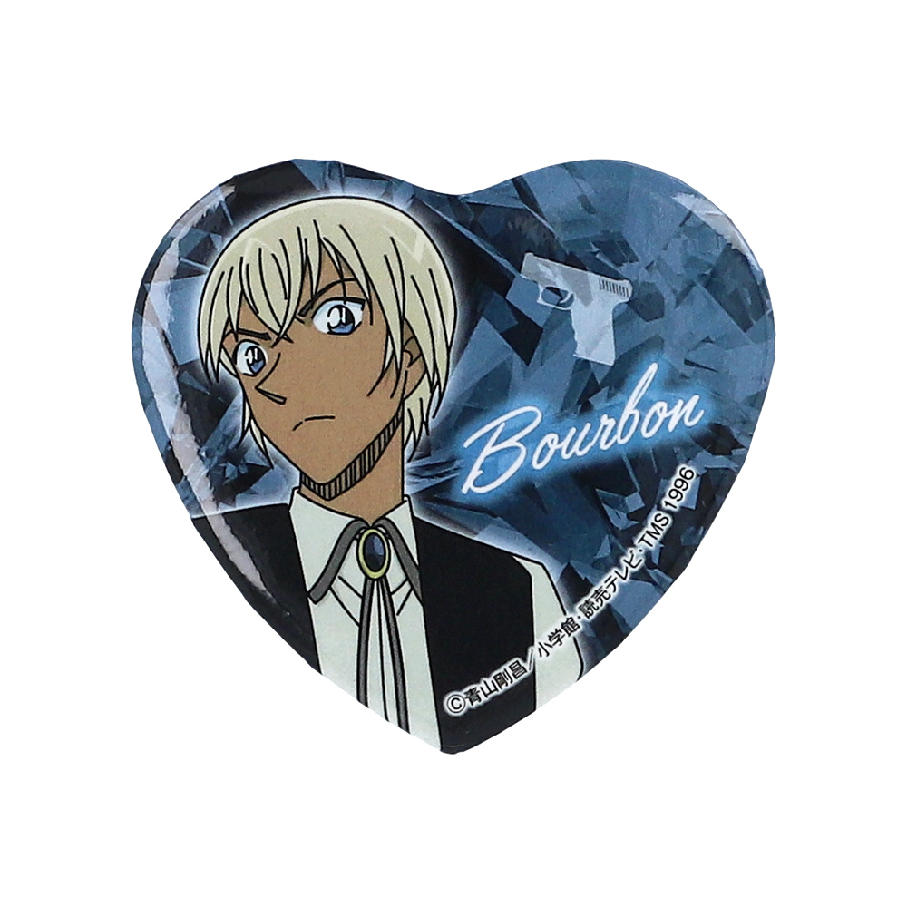 名探偵コナンプラザ ハート型缶バッジ（バーボン）【名探偵コナン