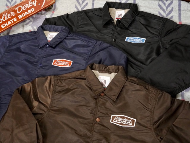 STANDARD CALIFORNIA : STADIUM LOGO PATCH COACH JACKET | CONEY ISLAND