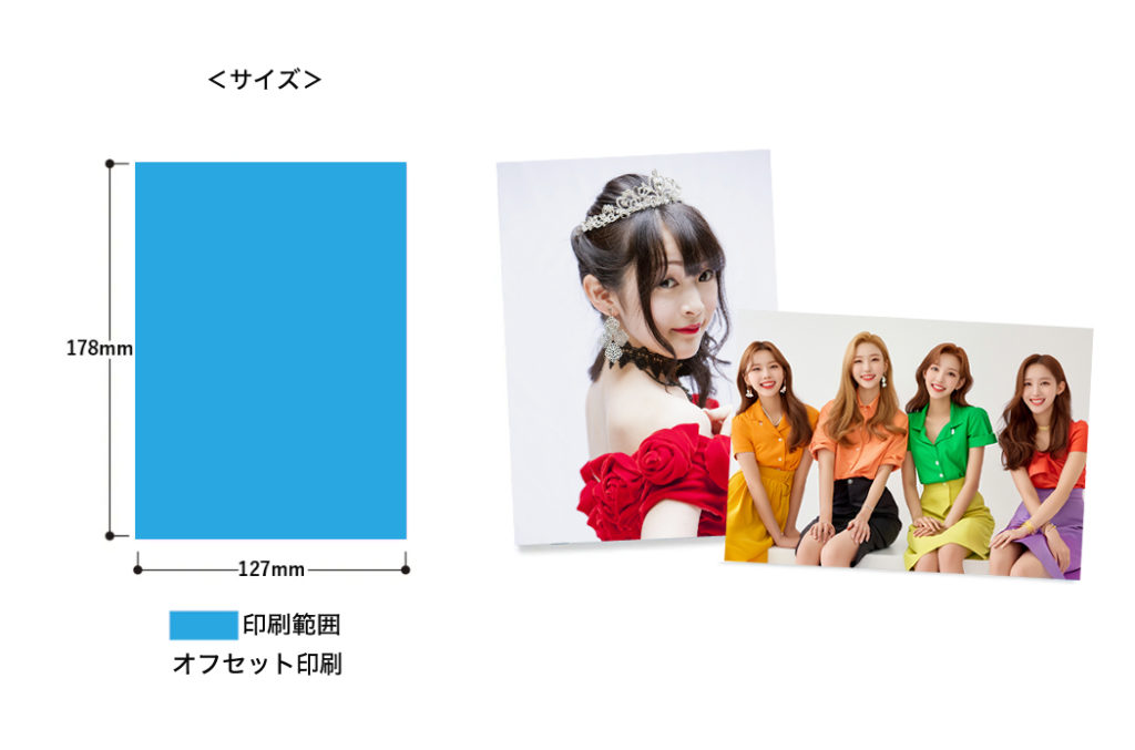 ブロマイド （生写真） 2L判 W127×H178mm | オリジナルグッズ・OEM