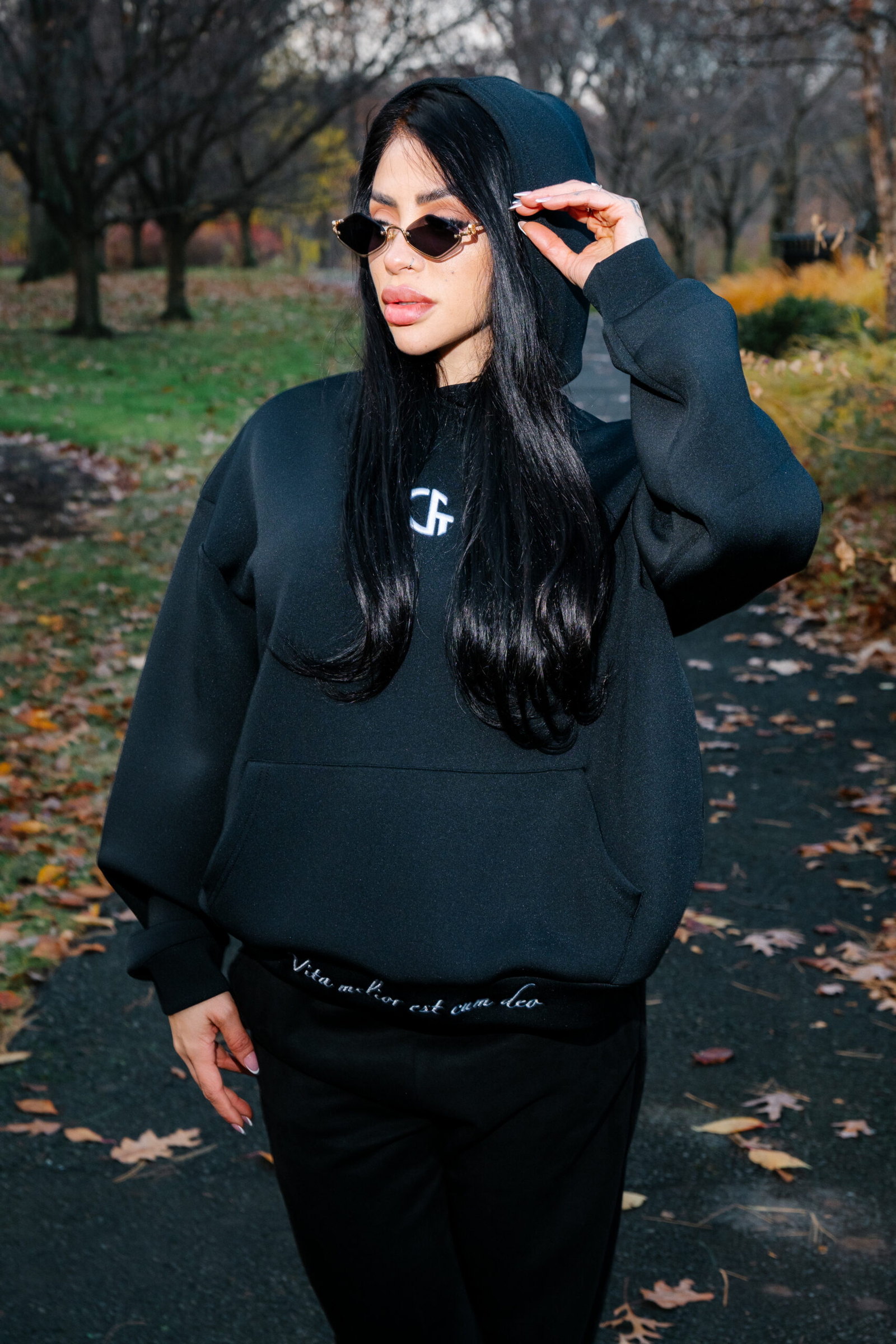 Black Luxury Sweater – “Noir Divinity Ensemble” - Confiture