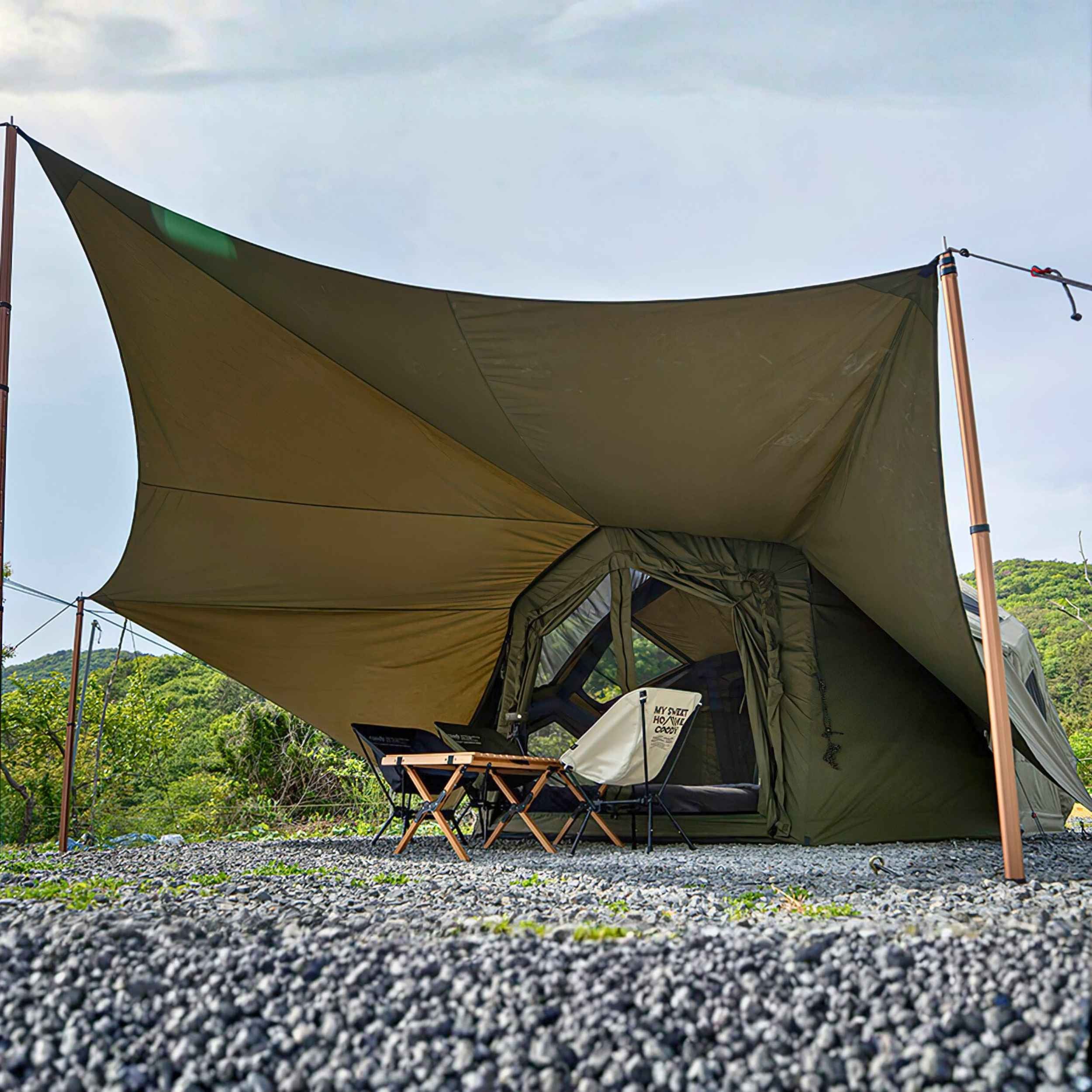 Coody Bestona Forest Green Inflatable Tent for Camping (2-4 person)