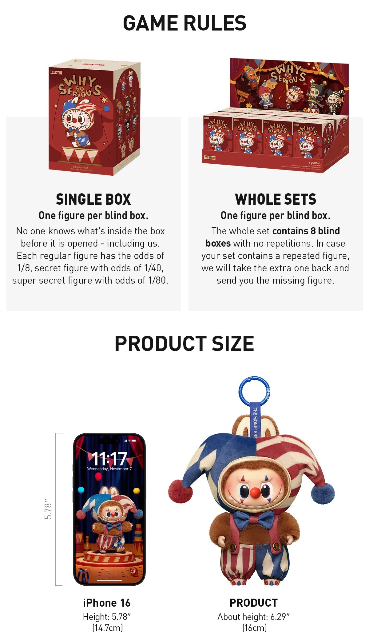 WHY SO SERIOUS Series-Vinyl Plush Pendant Blind Box - Lumino Feast