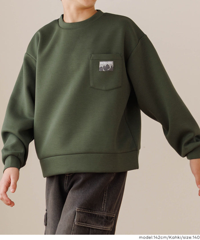 春先取りセール☆ ソフトスウェットネームポケットトップス キッズ