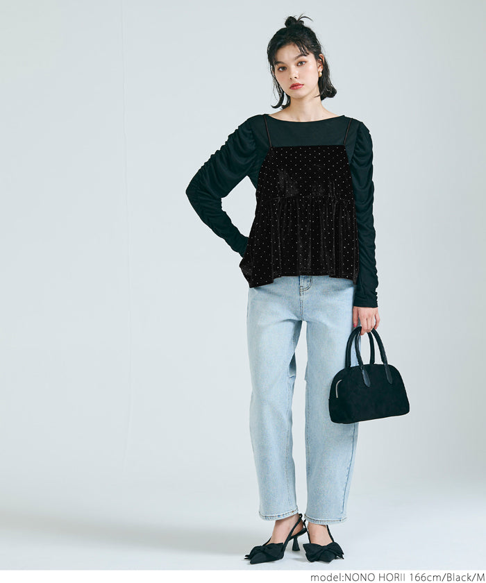 セール☆2490円→990円 キャミソール レディース ビスチェ ベロア