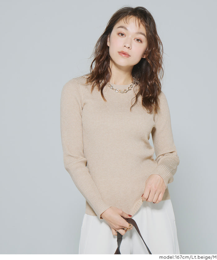 セール☆1690円→1490円 ウォッシャブル 極上ニットクルーネック