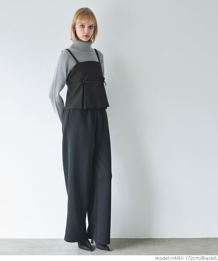 セール☆1990円→550円 ダブルクロスリボンキャミソール レディース