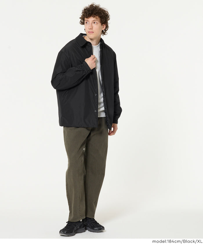 セール☆4990円→2990円 薄中綿コーチジャケット メンズ メール便不可