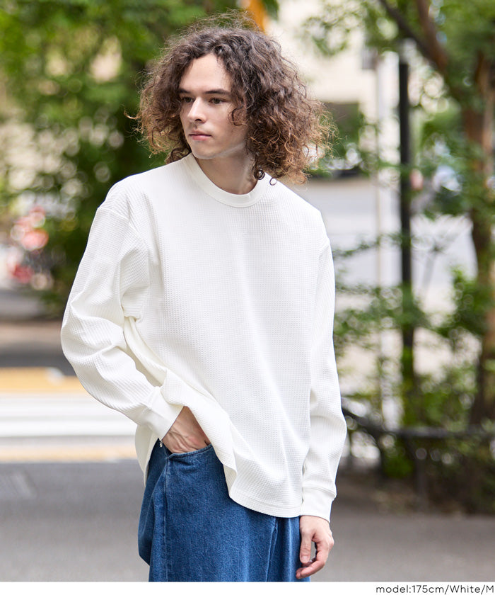 EAZY TEX ワッフルワイド長袖Tシャツ メンズ メール便不可 – coca公式