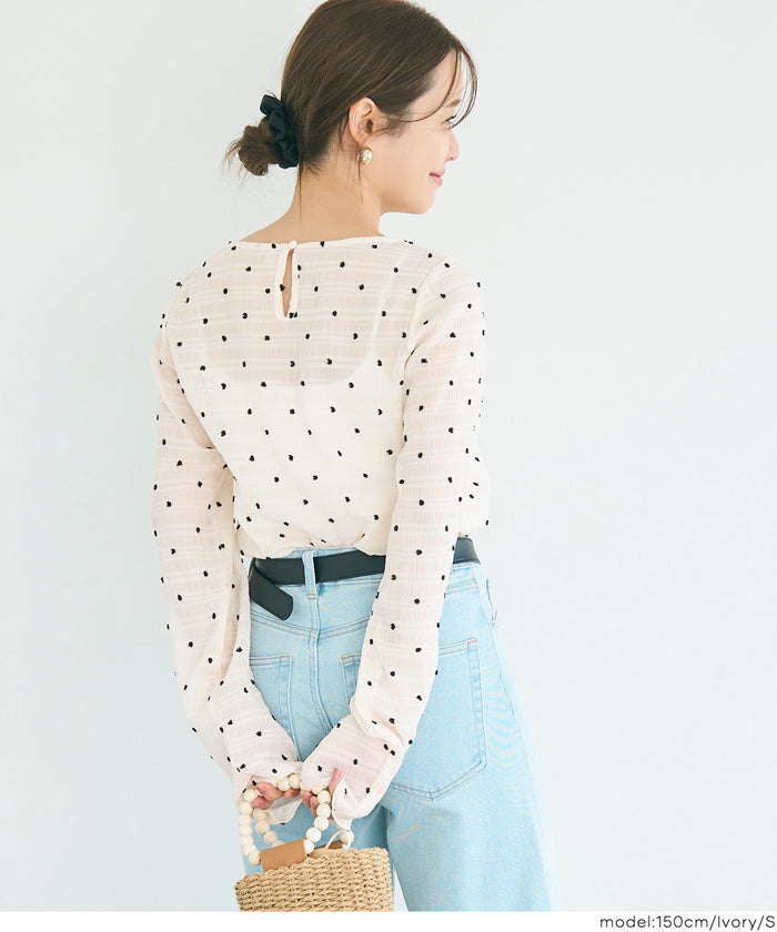 シースルードットトップス レディース メール便可 – coca公式ストア