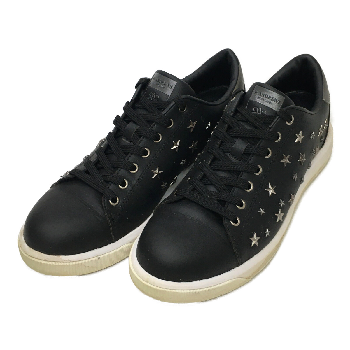 新品 セントアンドリュース スタッズ シューズ 定価37400円 ブラック M