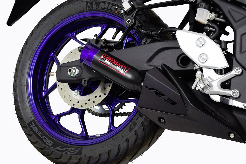 Yamaha YZF-R3 Slip-On Exhaust with Heat Shield 2015-2024 - Coffman's