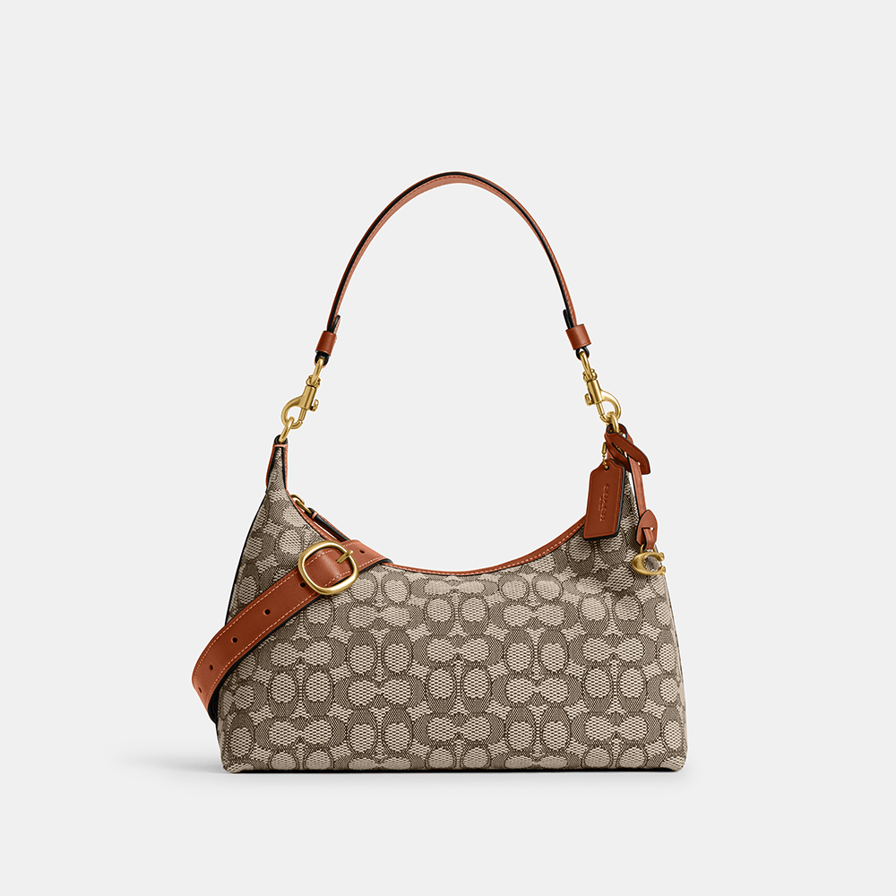 Bolsa Juliet Shoulder Signature Jacquard Coach - coach
