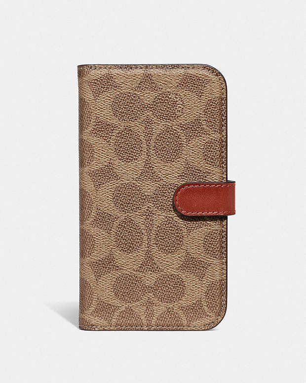 公式】COACH – コーチ | IPHONE 13 PRO フォリオ シグネチャー キャンバス