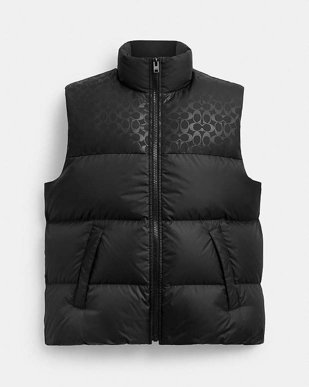 公式】COACH – コーチ | ダウン パッファー ベスト・リサイクル