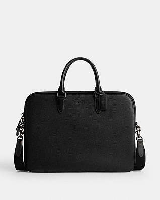 ち*@様 t*e様 COACH ブラック ビジネスバッグ A1724-FB475 COACH® MC