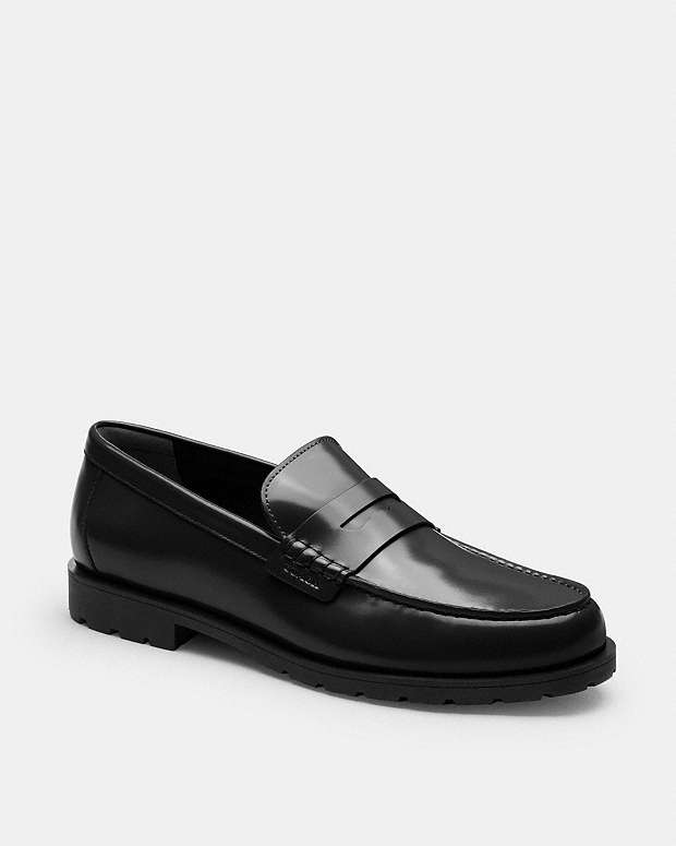 COACH ブラック ローファー 厚底 【公式通販】