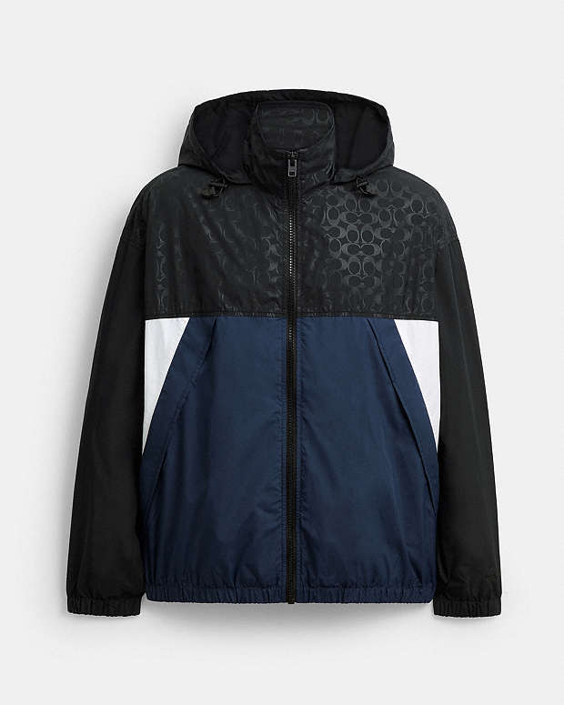 公式】COACH – コーチ | カラーブロック ウインドブレーカー