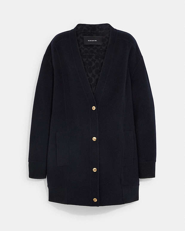 公式】コーチアウトレット | ダブル フェイス ウール カーディガン