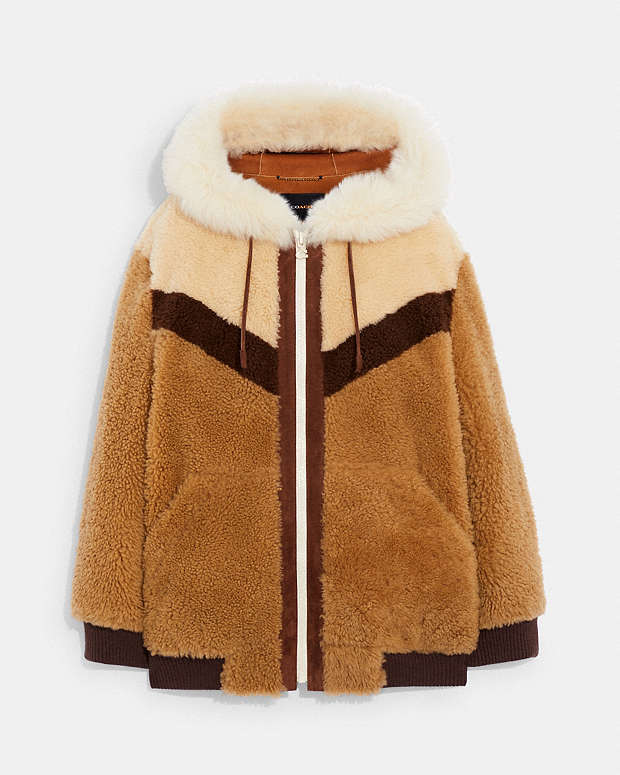 公式】COACH – コーチ | シアリング スキー フーディー