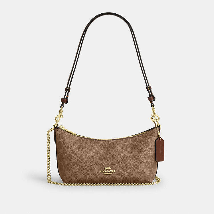COACH® Outlet | Caitlin Shoulder Bag In Signature Canvas