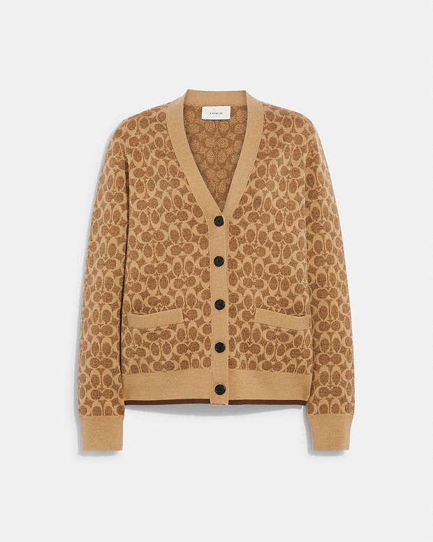 公式】COACH – コーチ | シグネチャー カーディガン