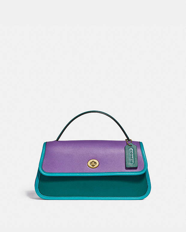 公式】COACH – コーチ | ターンロック クラッチ・カラーブロック