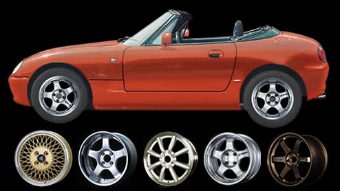 カプチーノのホイールは14インチが純正サイズ！おすすめアルミメーカー